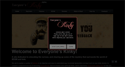 Desktop Screenshot of everyoneskinky.com