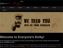 Tablet Screenshot of everyoneskinky.com